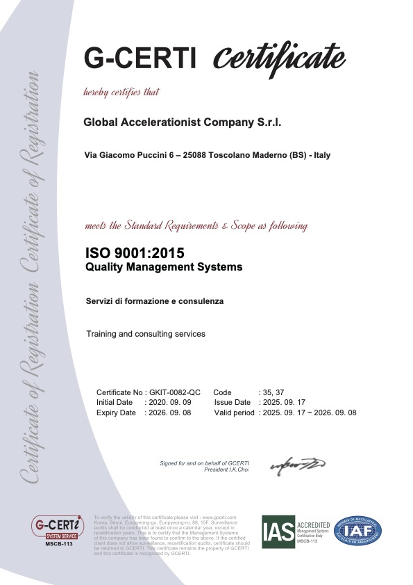 ISO 9001:2015 Zertifikat